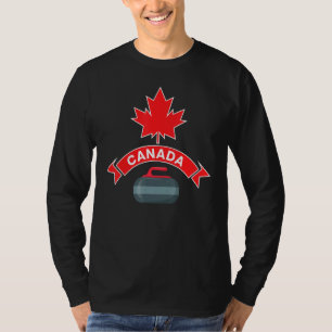 Camiseta Canadá Equipe canadense Curva White Winter Spor