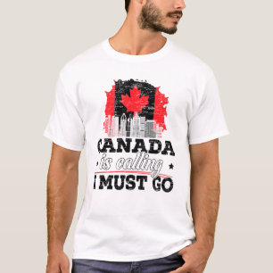 Camiseta Canadá Está Ligando Para Que Eu Vá Para O Canadá M