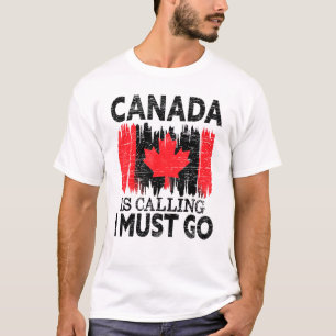 Camiseta Canadá Está Ligando Para Que Eu Vá Para O Canadá M