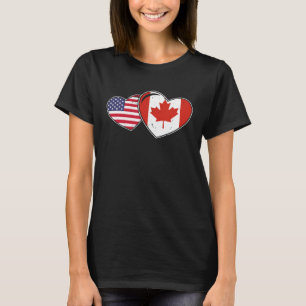 Camiseta Canadá Estados Unidos América Hockey Canadian Mapl