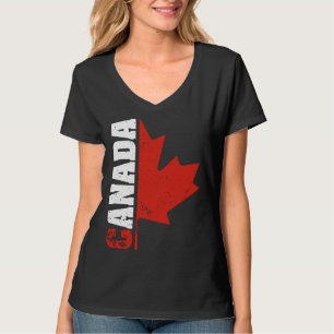 Camiseta Canadá EUA América Hóquei Folha de Bordo Canadense