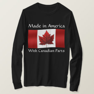 Camiseta Canadá EUA Shirts Canadá EUA Bandeira Souvenirs