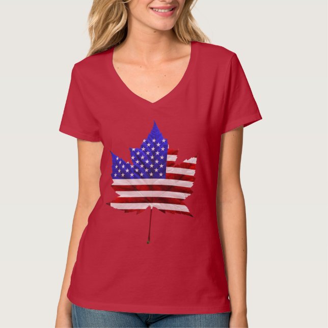 Camiseta Canadá EUA Souvenir (Frente)