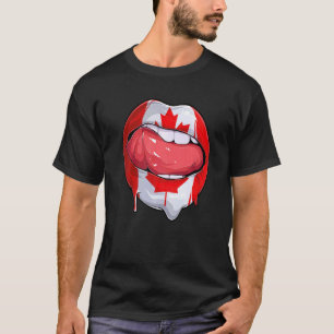 Camiseta Canada Fan Flag Mouth Soccer no Canadá