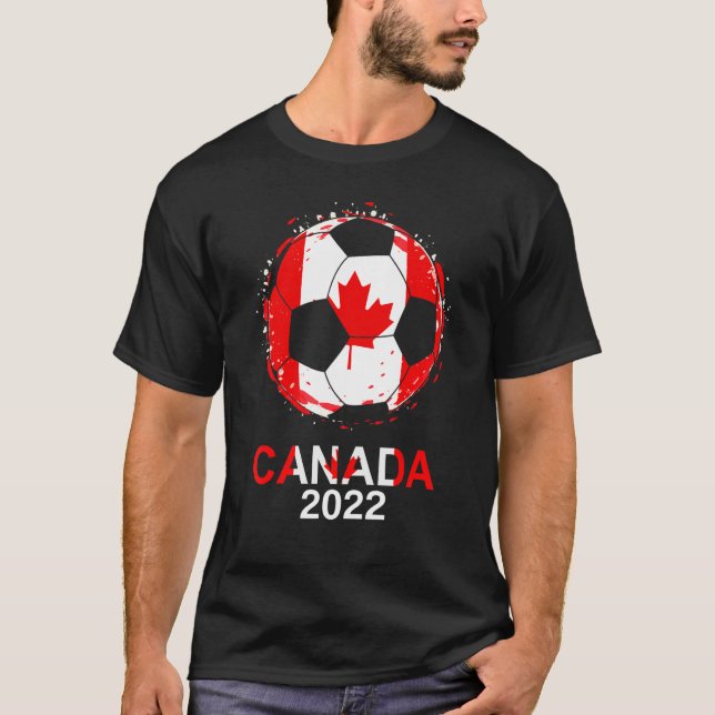 Camiseta Canadá Flag 2022 Supporter Canadian Soccer Team Ca (Frente)