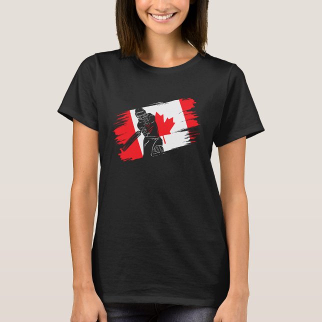 Camiseta Canada Flag Canada Cricket Fan Player Coach Umpire (Frente)