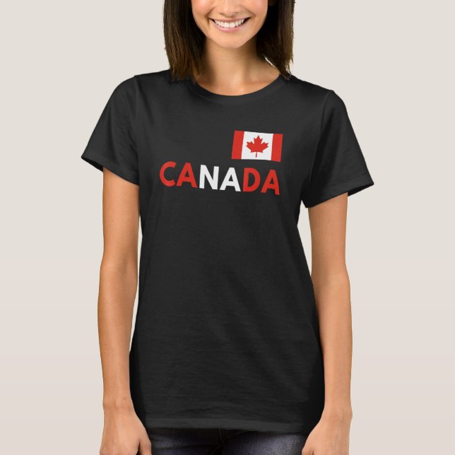 Camiseta Canada Flag Canadian Flag Pride Country Happy Cana (Frente)