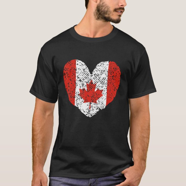Camiseta Canadá Flag Cute Canadian Mapeaf (Frente)