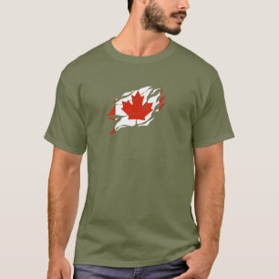 Camiseta CANADÁ Flag Dentro Me, dentro canadense