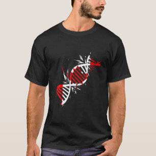 Camiseta Canadá Flag DNA Molecule Canadian Roots Mapeaf