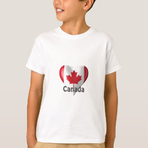 Camiseta Canadá Flag Heart