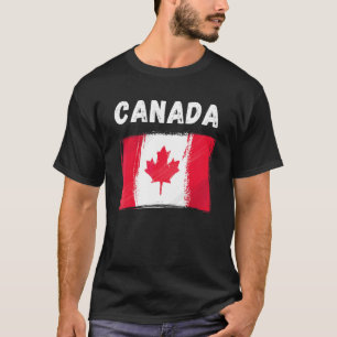 Camiseta Canada Flag Holiday Vintage Grunge Canadian Flag