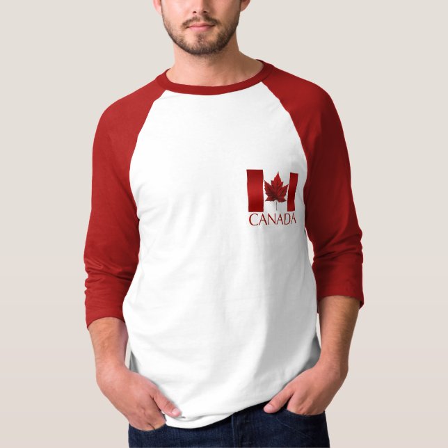 Camiseta Canadá Flag Jersey T-shirts apresenta suvenir shir (Frente)