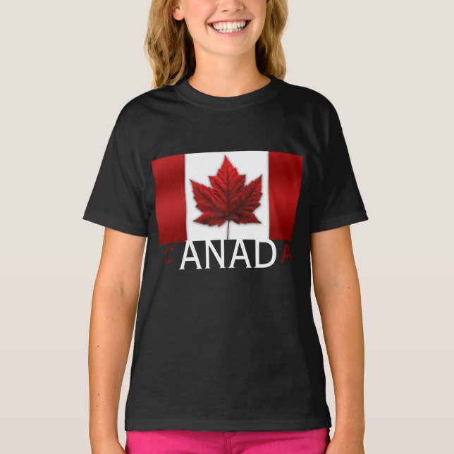 Camiseta Canadá Flag Kid's T-Shirt Canada (Frente)