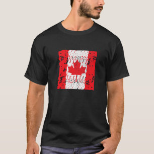 Camiseta Canadá Flag Maple Leaf Love Symbol Canada Day Prou