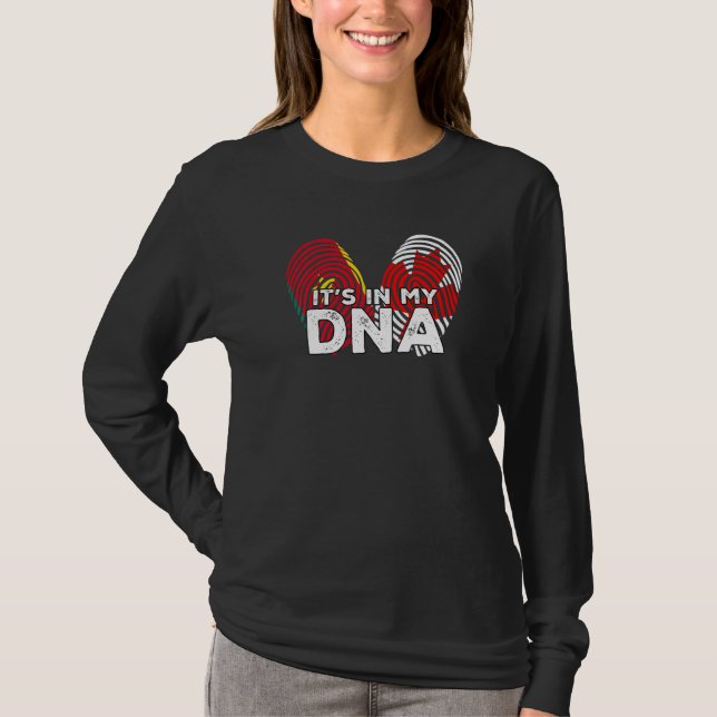Camiseta Canada Flag Proud Senegal Senegalese DNA Fingerpri (Frente)