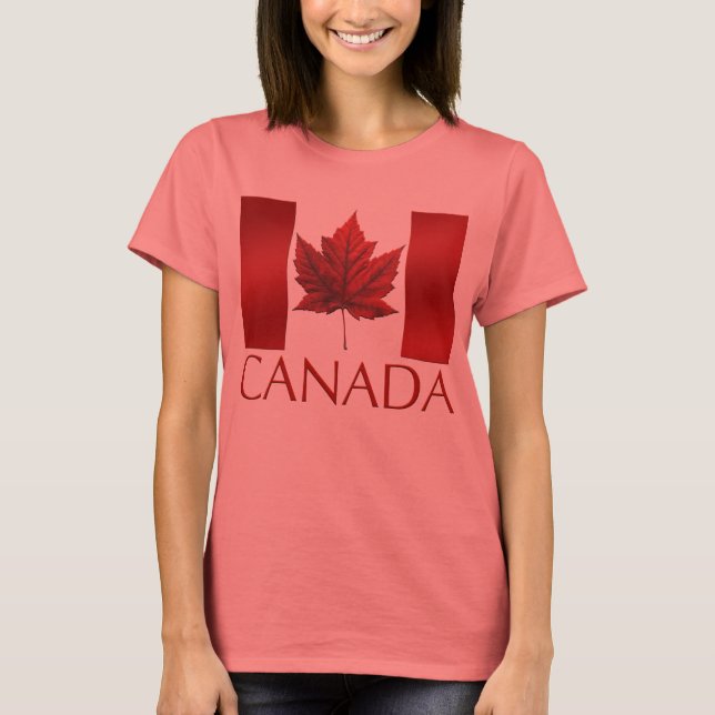 Camiseta Canadá Flag Shirt Plus Size Canada Baseball Jersey (Frente)
