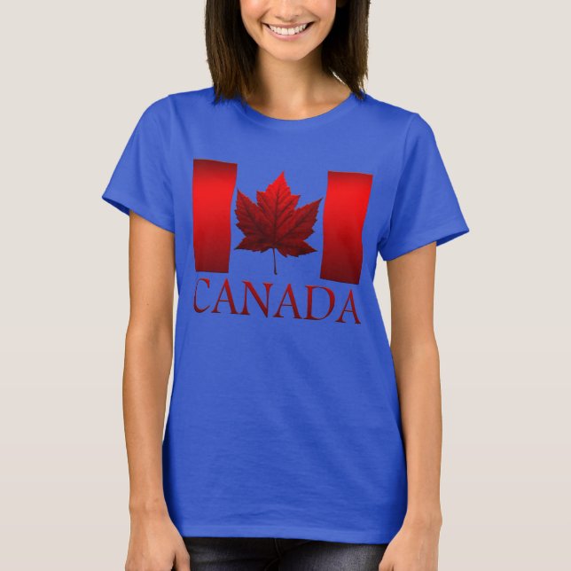 Camiseta Canadá Flag Shirt Plus Size Canada Baseball Jersey (Frente)