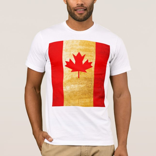 Camiseta Canada Flag Vintage (Frente)