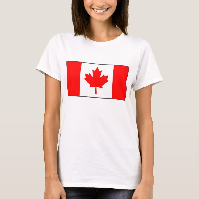 Camiseta Canadá Flag x Map T-Shirt (Frente)