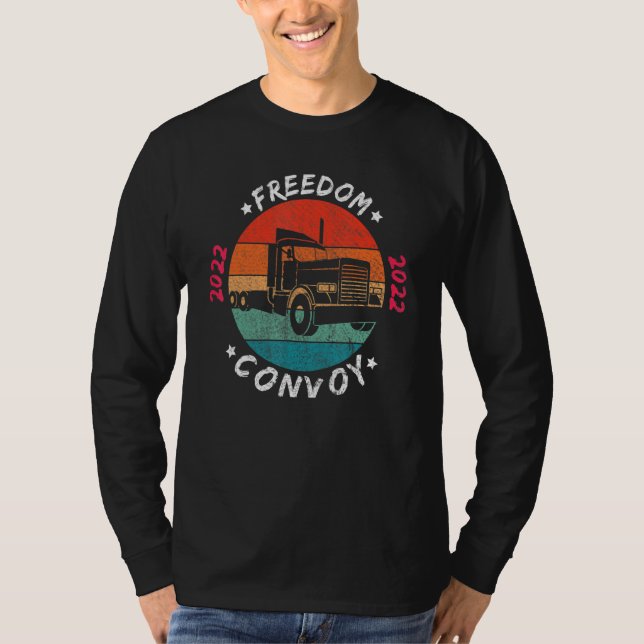 Camiseta Canada Freedom Commons Flag Us Canadian Truckers S (Frente)