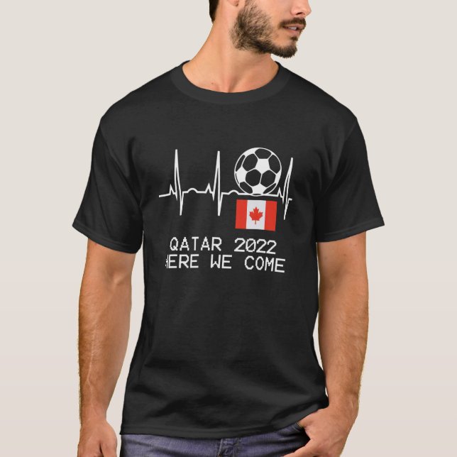 Camiseta Canadá: Futebol da seleção canadense Love (Frente)