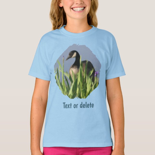 Camiseta Canada Goose Irises Animal Art  (Frente)