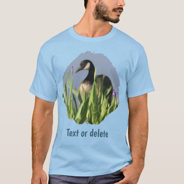 Camiseta Canada Goose Irises Animal Art Personalized (Frente)