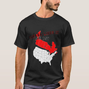 Camiseta Canadá gosta d na parte superior