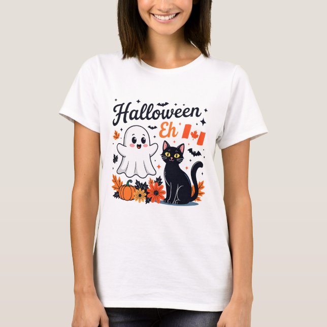 Camiseta Canadá Halloween Eh (Frente)