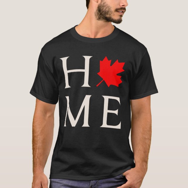Camiseta canada home maple leaf canadian (Frente)