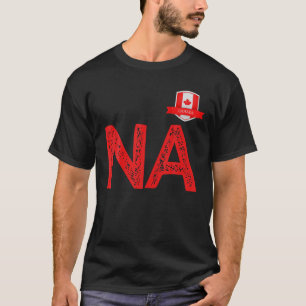 Camiseta Canada Human Flag N and Letter A Canadian T Shirt