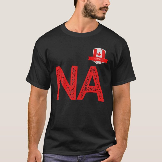 Camiseta Canada Human Flag N and Letter A Canadian T Shirt (Frente)
