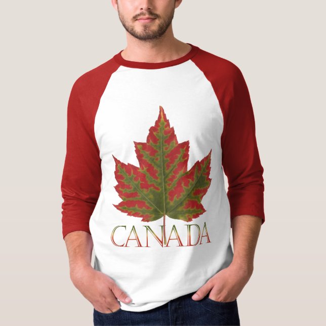 Camiseta Canadá Jersey Autumn Canada Mapeia Souvenirs de Fo (Frente)