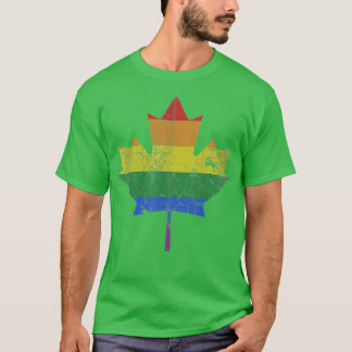 Camiseta Canadá LGB Pride LGBQ Canadian Mapeaf
