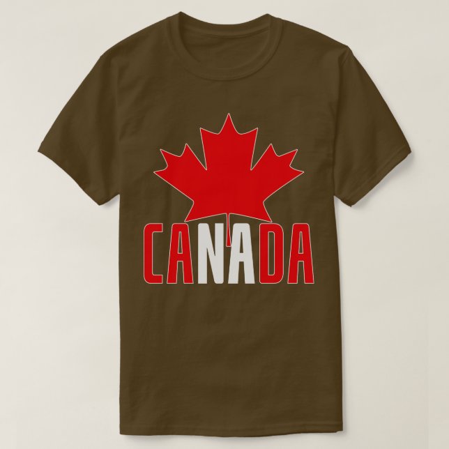 Camiseta Canadá Lover Canadian Maple Leaf Canada (Frente do Design)