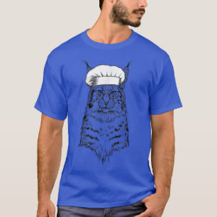 Camiseta Canadá Lyn Cat Chef Cook Engraçado Cozinhar