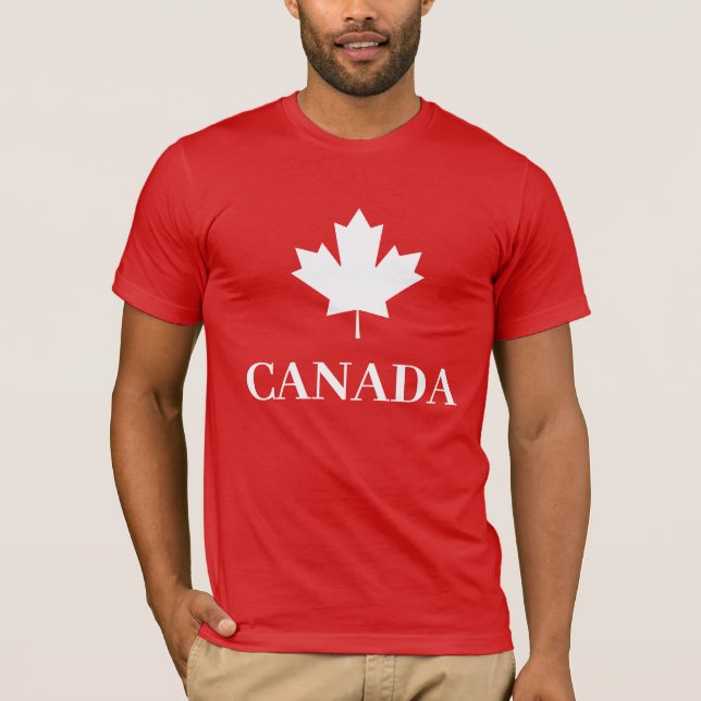 Camiseta Canadá Maple Leaf Canada Flag (Frente)