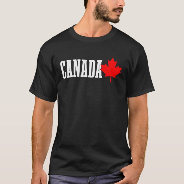 Camiseta Canadá Maple Leaf Canadian Flag Pride (Frente)