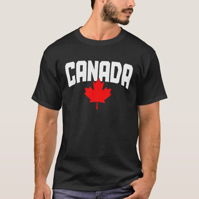 Camiseta Canada Maple Leaf Canadian Flag Pride  1 (Frente)