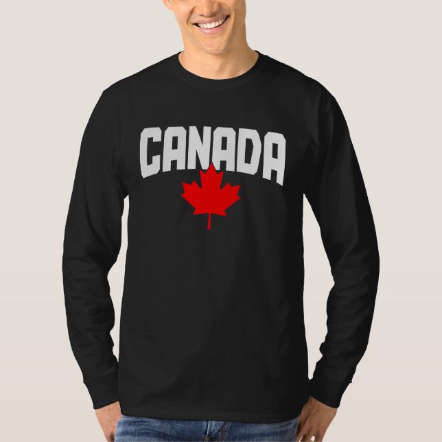 Camiseta Canada Maple Leaf Canadian Flag Pride  1 (Frente)