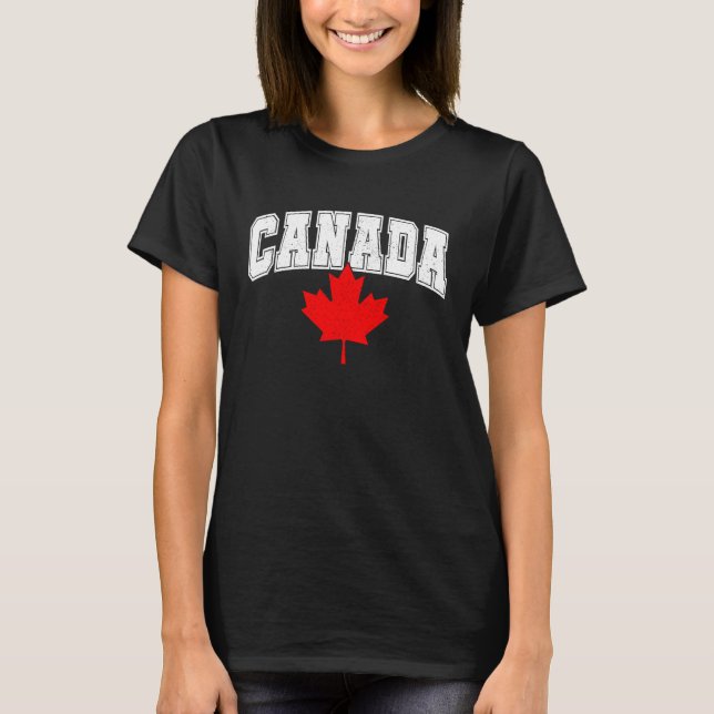 Camiseta Canada Maple Leaf Canadian Flag Pride  6 (Frente)