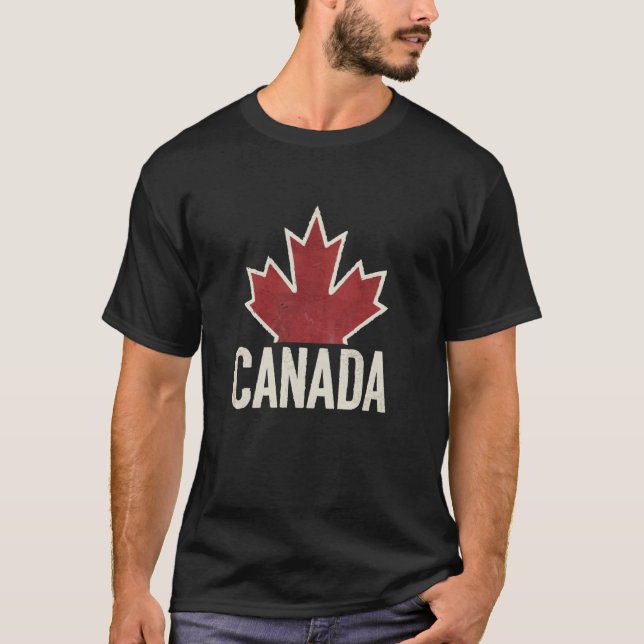 Camiseta Canadá Maple Leaf Flag Canadense (Frente)