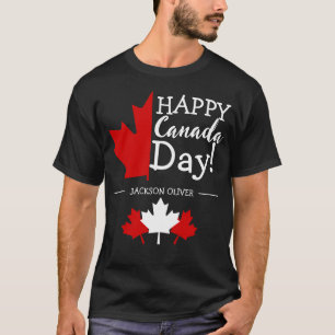 Camiseta Canada Maple Leaf, Happy canada day, 1rua de julho