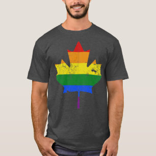 Camiseta Canada Maple Leaf LGBTQ Gay Pride Equality