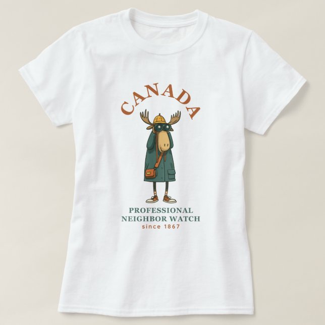 Camiseta Canada Moose Vizinho Watch (Frente do Design)