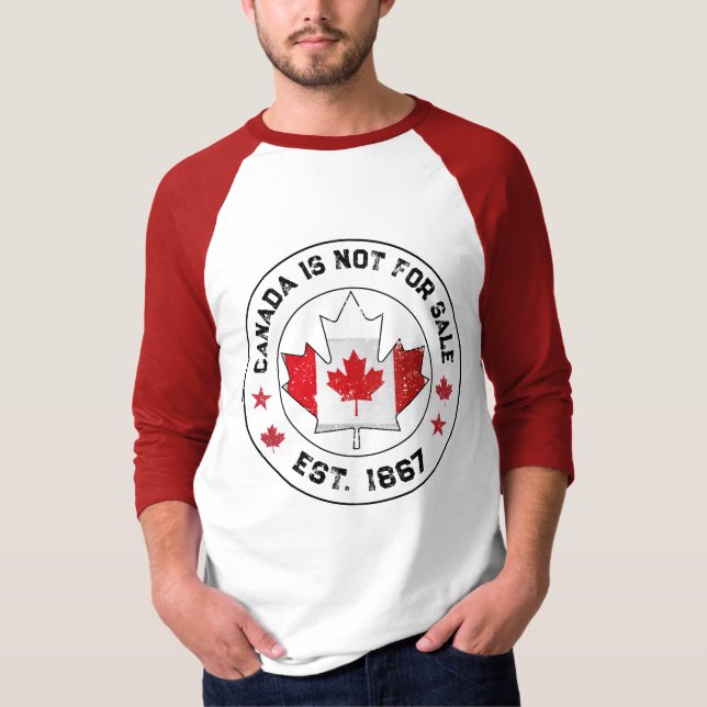 Camiseta Canadá não é destinado à venda Bandeira do Est 186 (Frente)