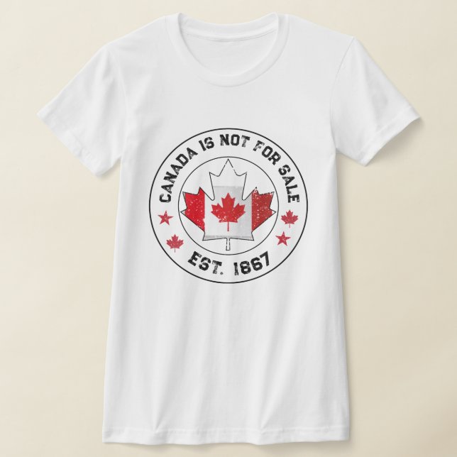 Camiseta Canadá não é destinado à venda Bandeira do Est 186 (Postura )