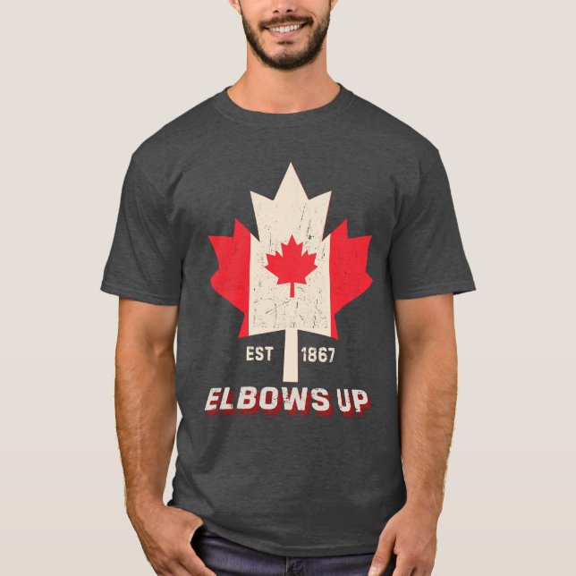 Camiseta Canadá não é para venda de cotovelos do Orgulho Ca (Frente)