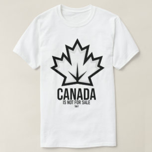 Camiseta Canadá não é para venda do orgulho canadense no di